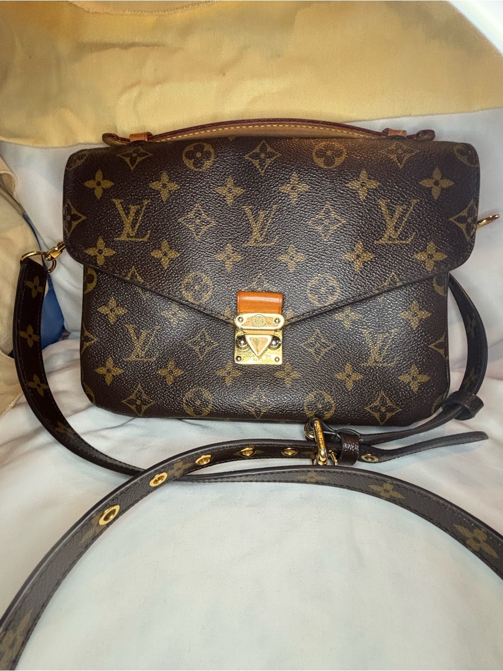 Louis Vuitton Pochette Metis  Monogram Canvas Crossbody Bag